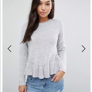 ASOS peplum sweater.